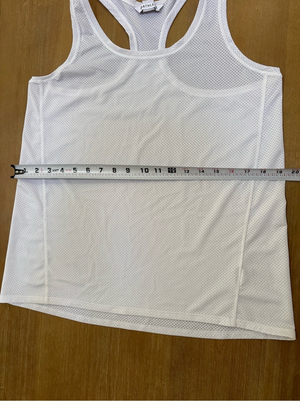Athleta White Mesh Racerback Tank Top - Picture 5 of 6